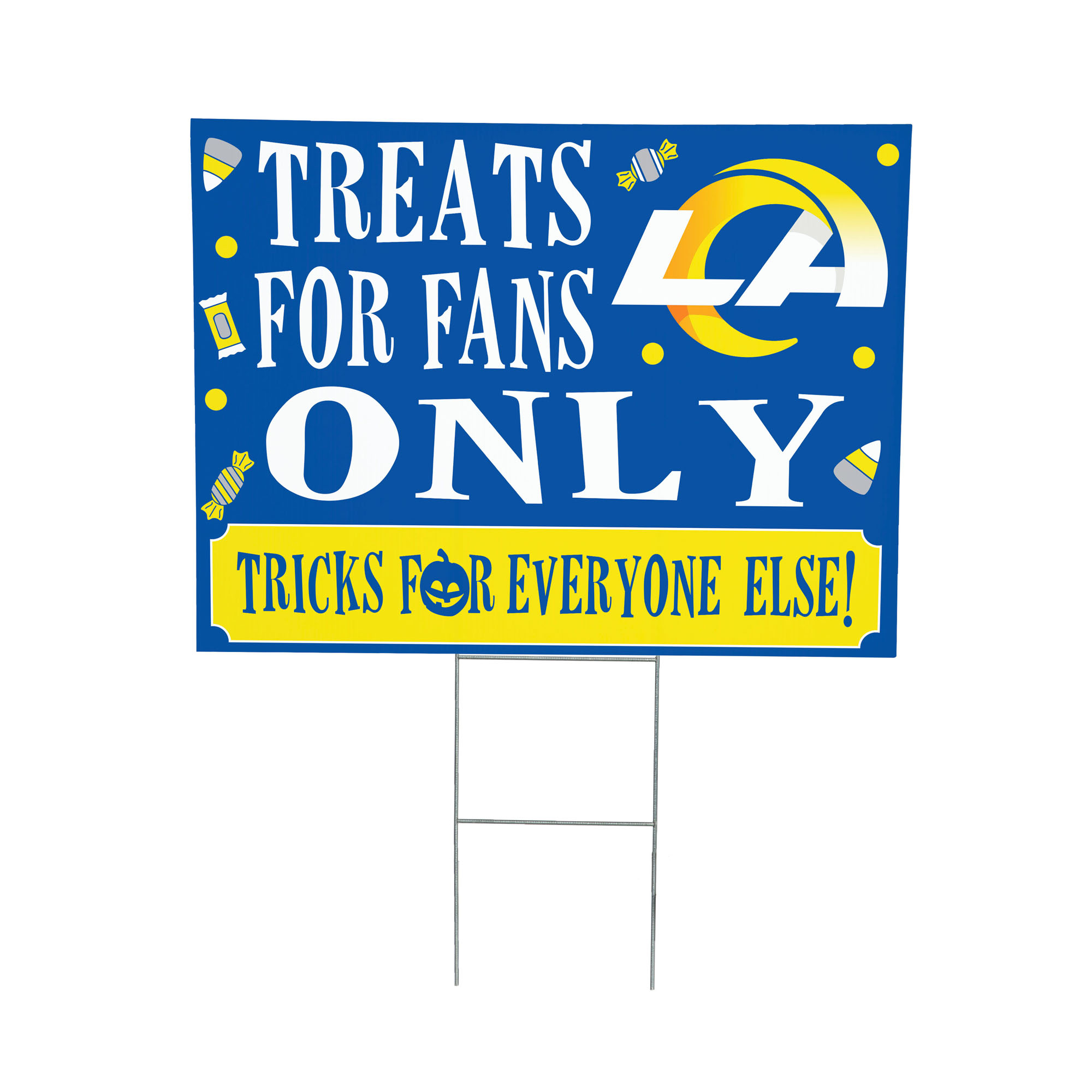Los Angeles Rams 18" x 24" Halloween Treats Outdoor Yard Sign