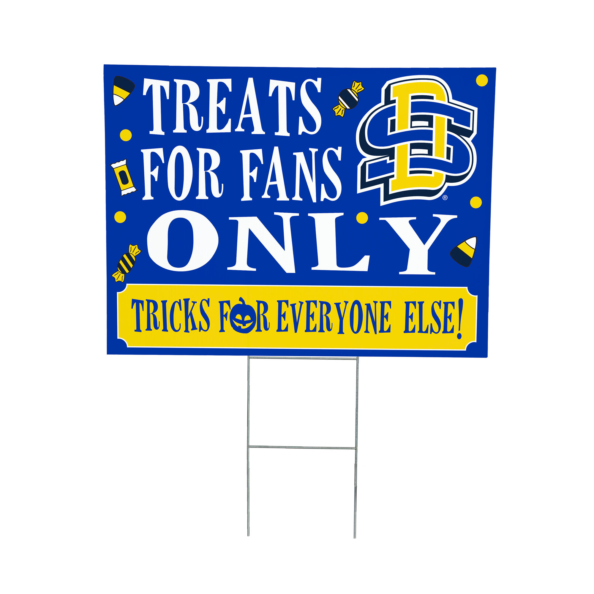 South Dakota State Jackrabbits 18" x 24" Halloween Treats Outdoor Yard Sign