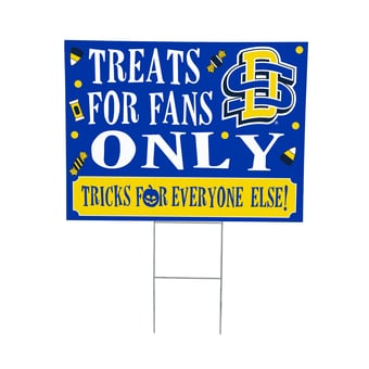 South Dakota State Jackrabbits 18" x 24" Halloween Treats Outdoor Yard Sign