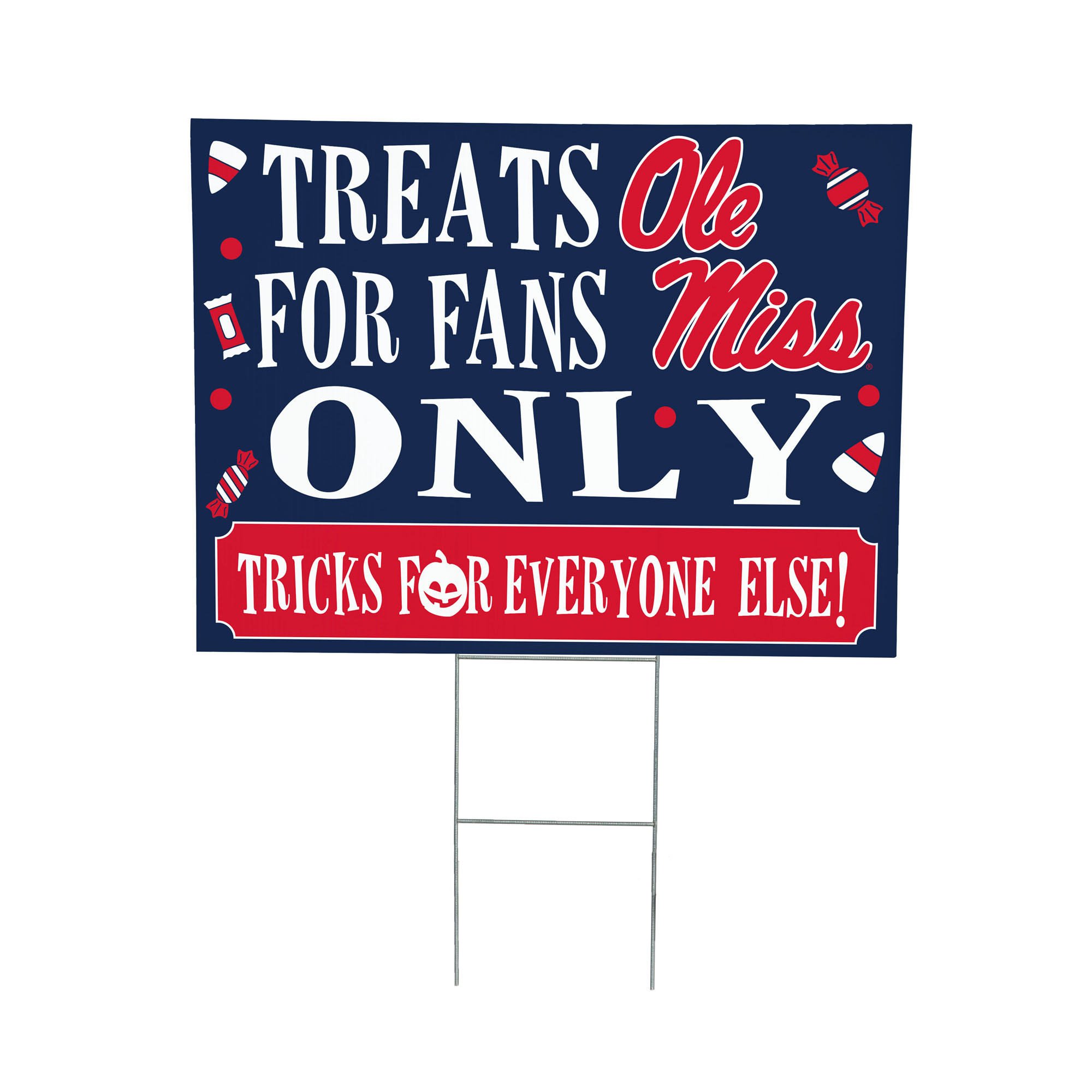 Ole Miss Rebels 18" x 24" Halloween Treats Outdoor Yard Sign