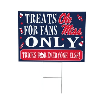 Ole Miss Rebels 18" x 24" Halloween Treats Outdoor Yard Sign