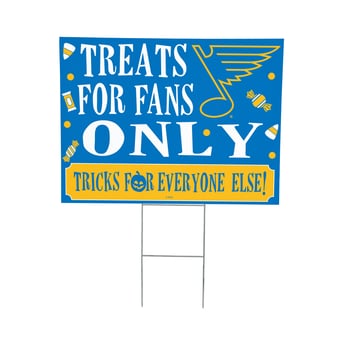 St. Louis Blues 18" x 24" Halloween Treats Outdoor Yard Sign