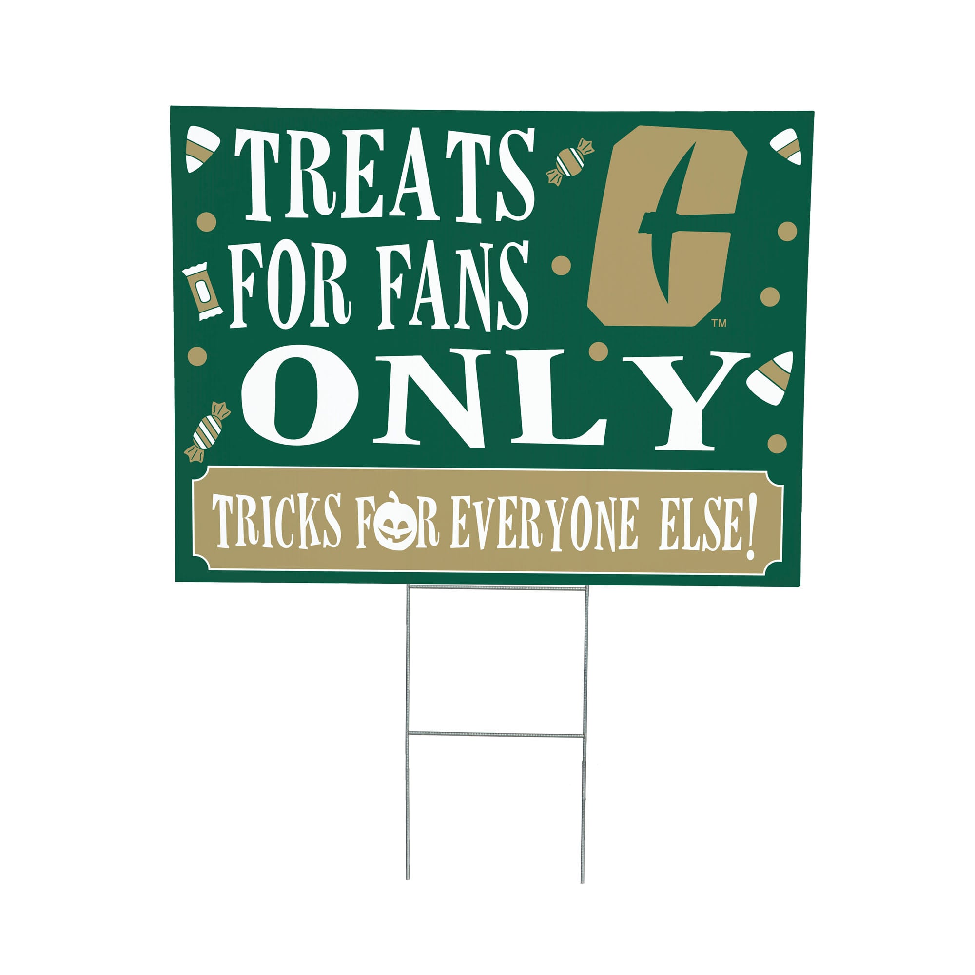 Charlotte 49ers 18" x 24" Halloween Treats Outdoor Yard Sign