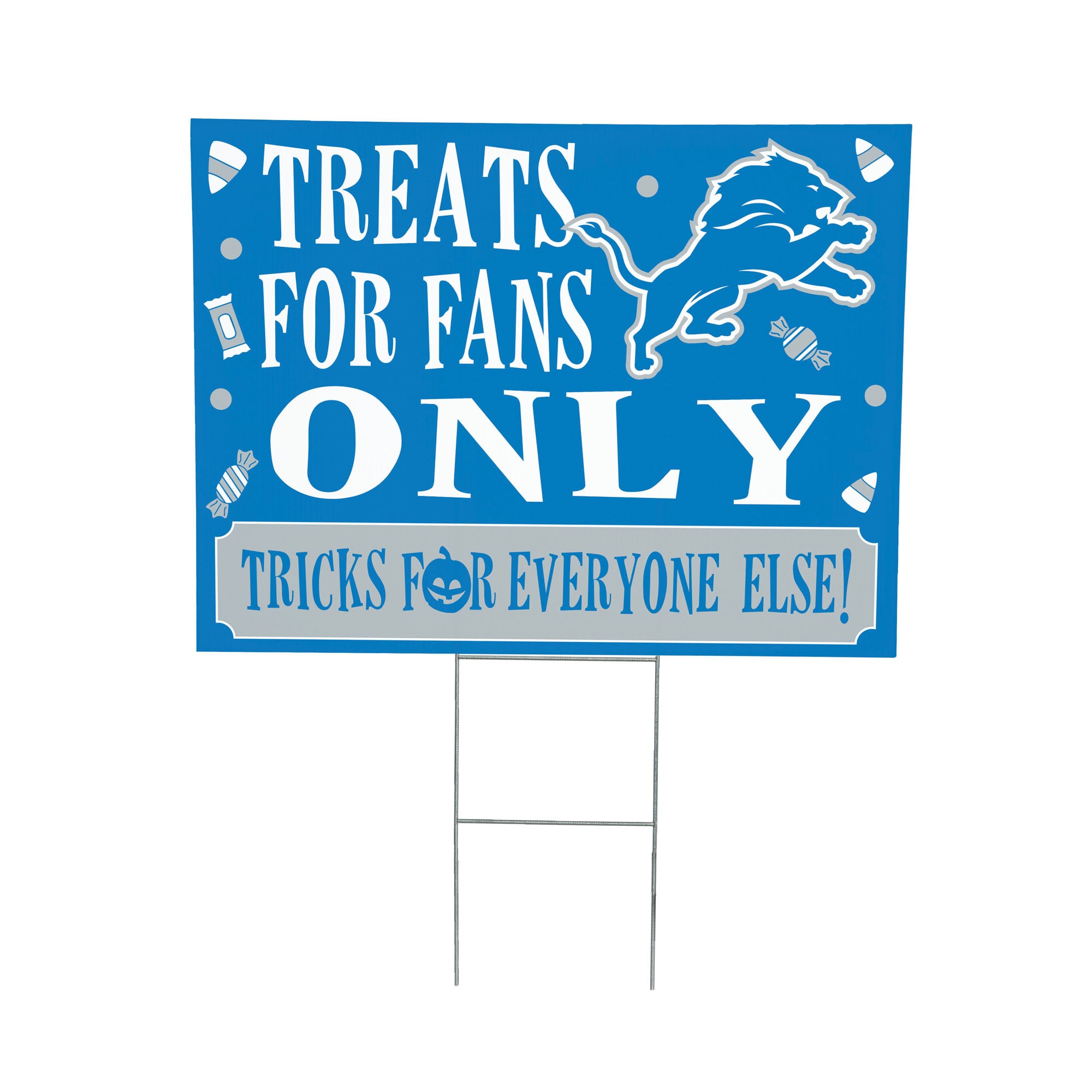 Detroit Lions 18" x 24" Halloween Treats Outdoor Yard Sign