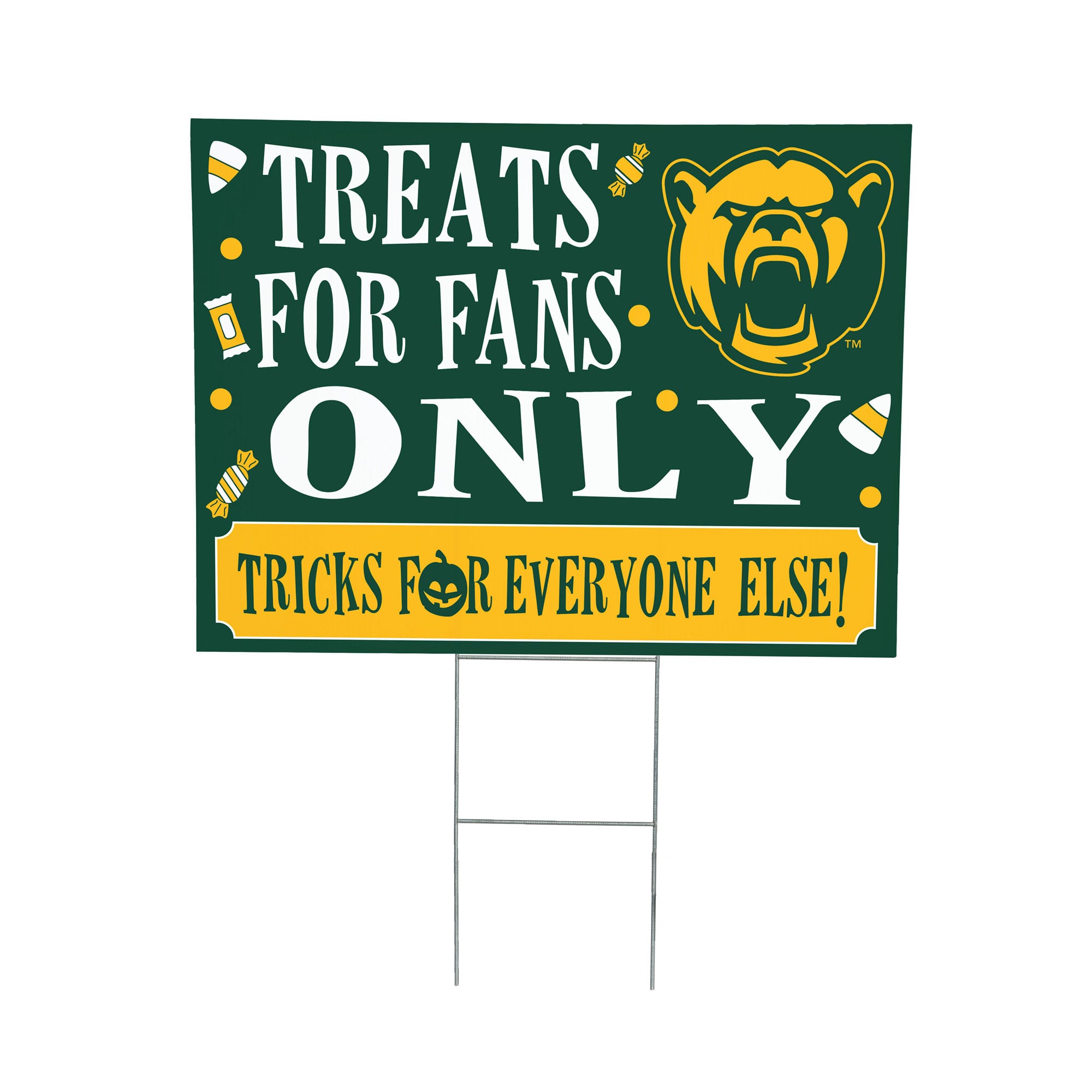 Baylor Bears 18" x 24" Halloween Treats Outdoor Yard Sign
