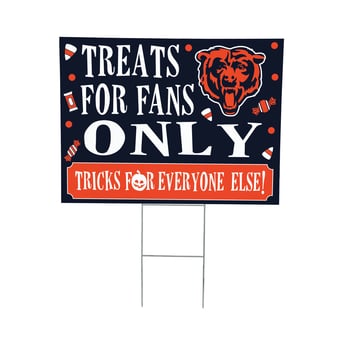 Chicago Bears 18" x 24" Halloween Treats Outdoor Yard Sign