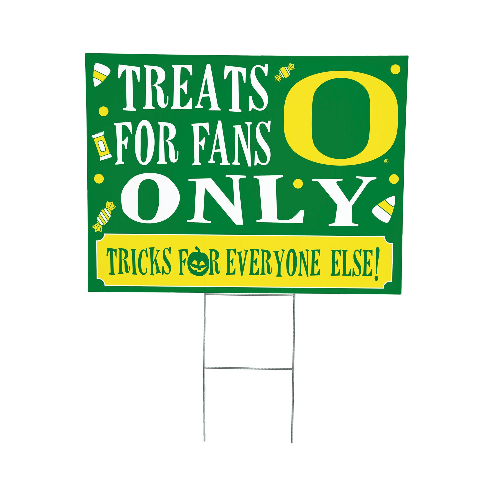 Oregon Ducks 18" x 24" Halloween Treats Outdoor Yard Sign