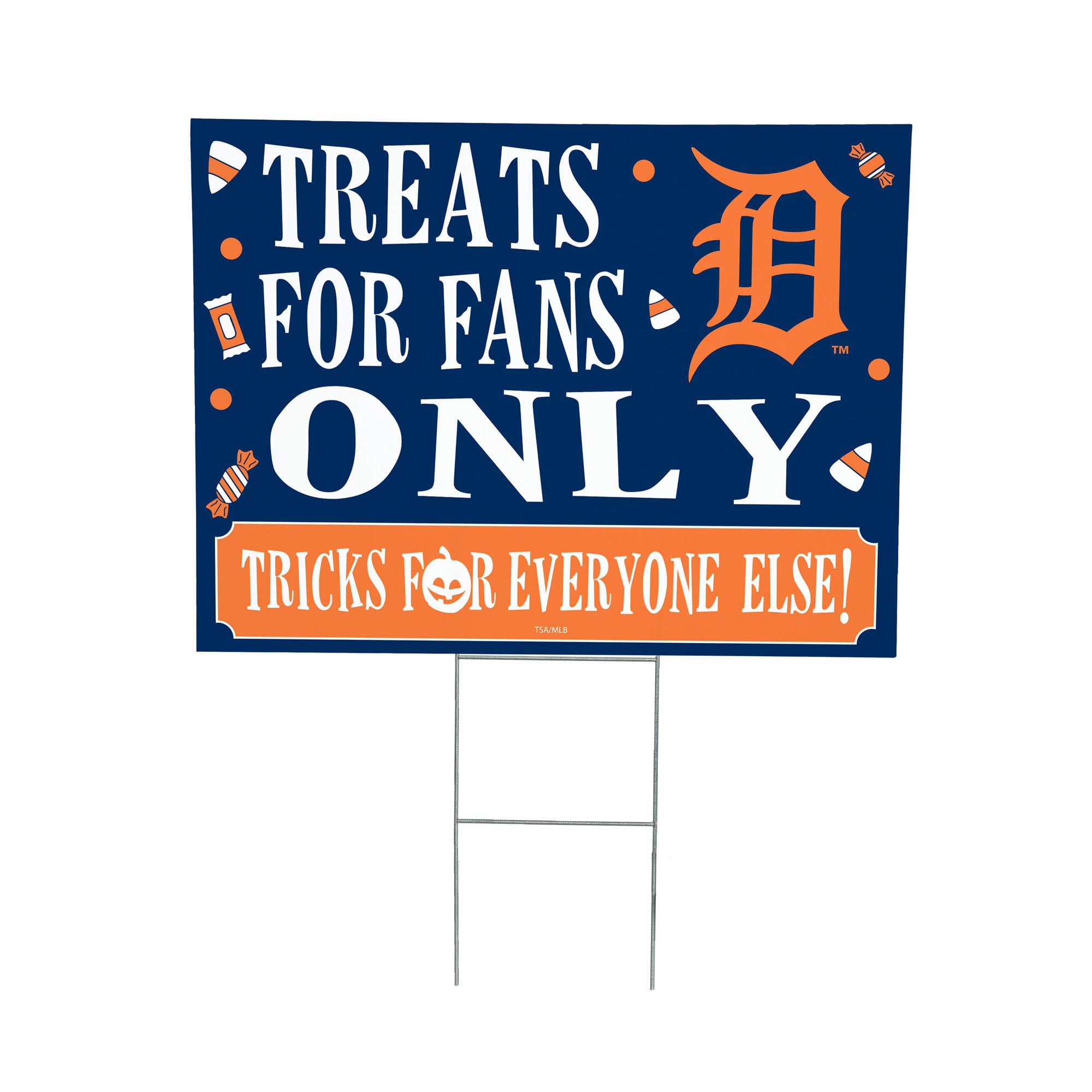 Detroit Tigers 18" x 24" Halloween Treats Outdoor Yard Sign