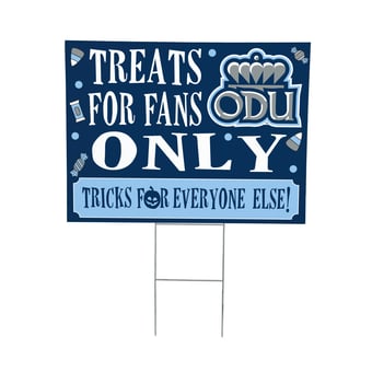 Old Dominion Monarchs 18" x 24" Halloween Treats Outdoor Yard Sign
