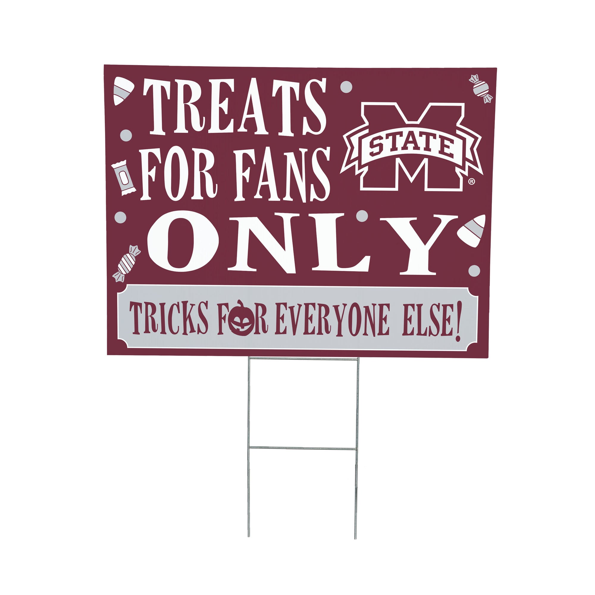Mississippi State Bulldogs 18" x 24" Halloween Treats Outdoor Yard Sign