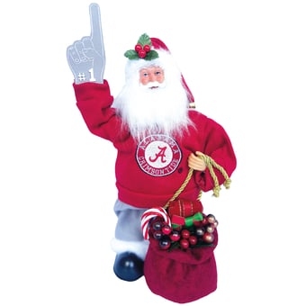 "Alabama Crimson Tide 12"" Animated Musical Santa"