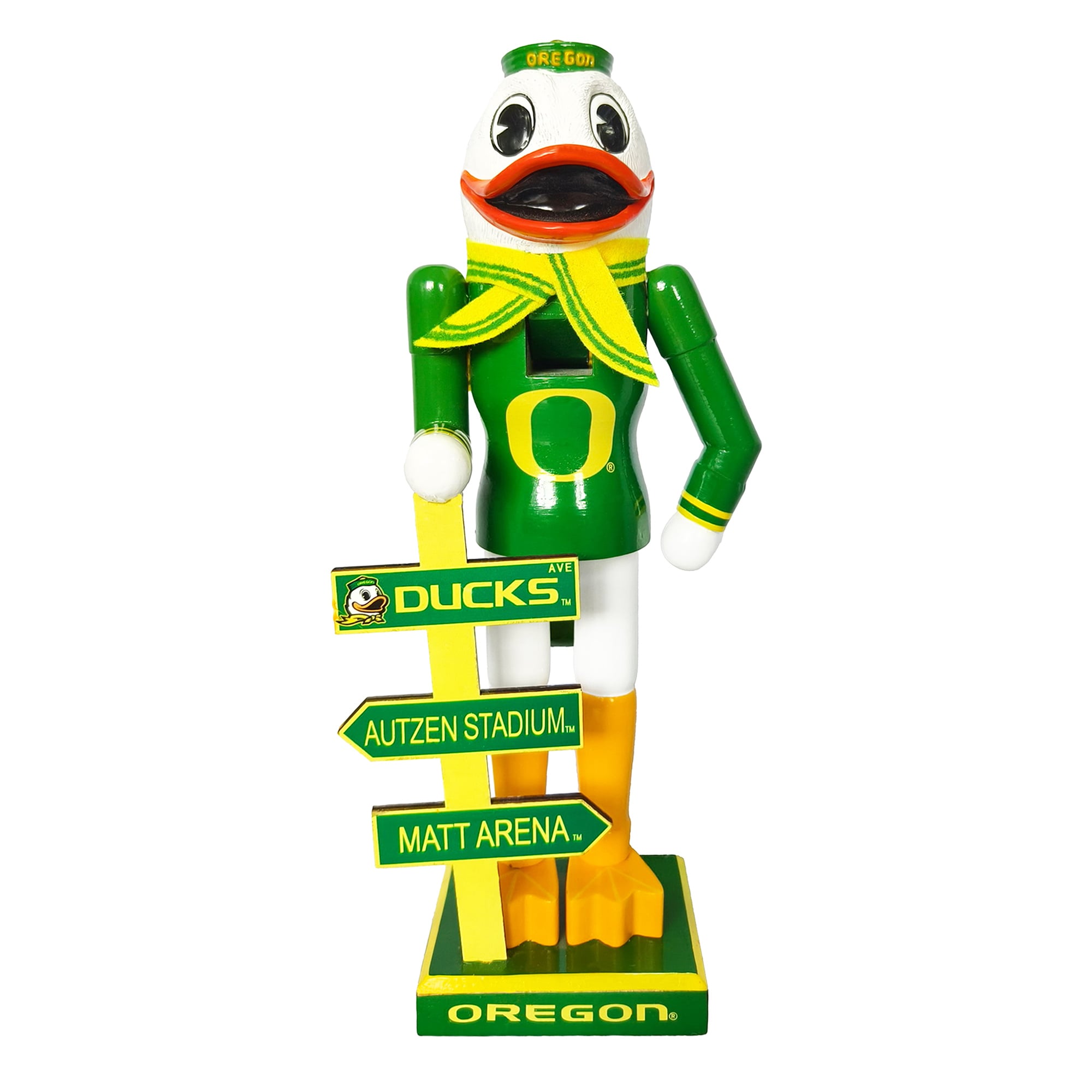 Oregon Ducks 12" Mascot Nutcracker