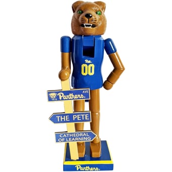 Pitt Panthers 12" Mascot Nutcracker
