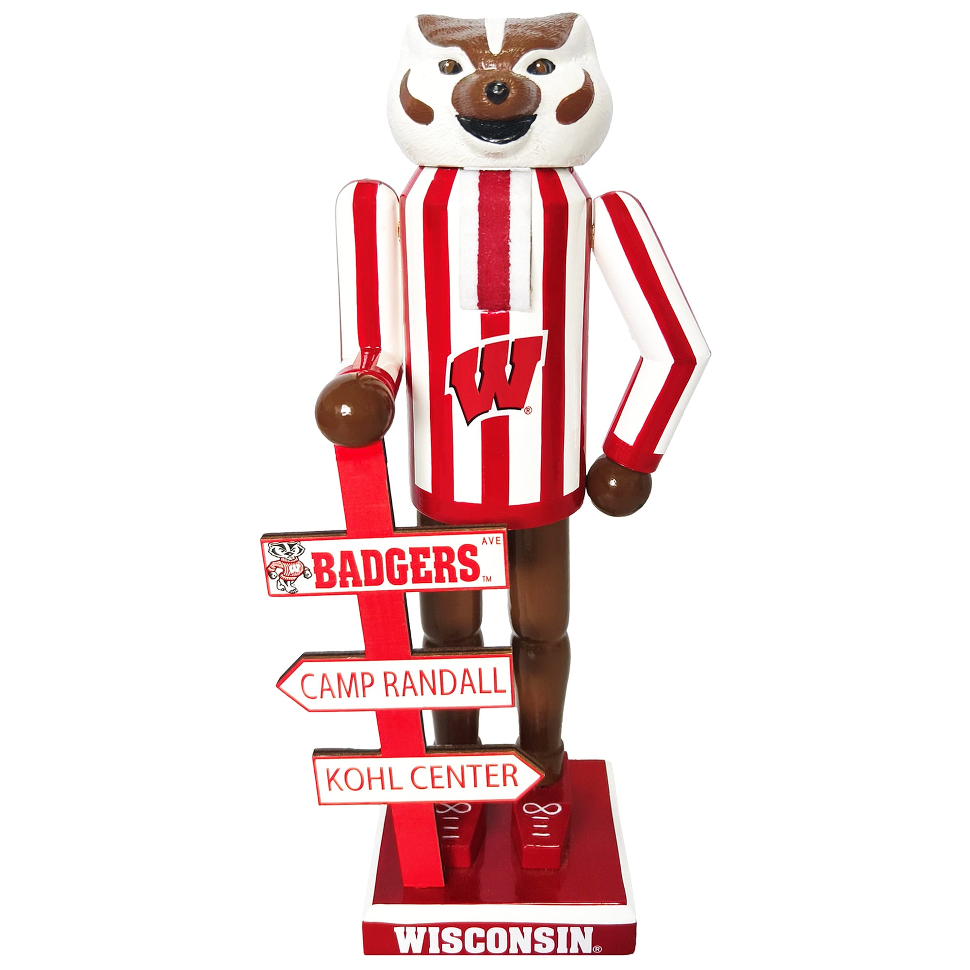 Wisconsin Badgers 12" Mascot Nutcracker
