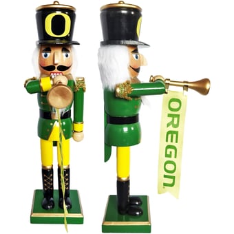 "Oregon Ducks 14"" Bugler Nutcracker"