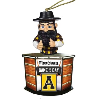Appalachian State Mountaineers 4" Game of the Day Ornament