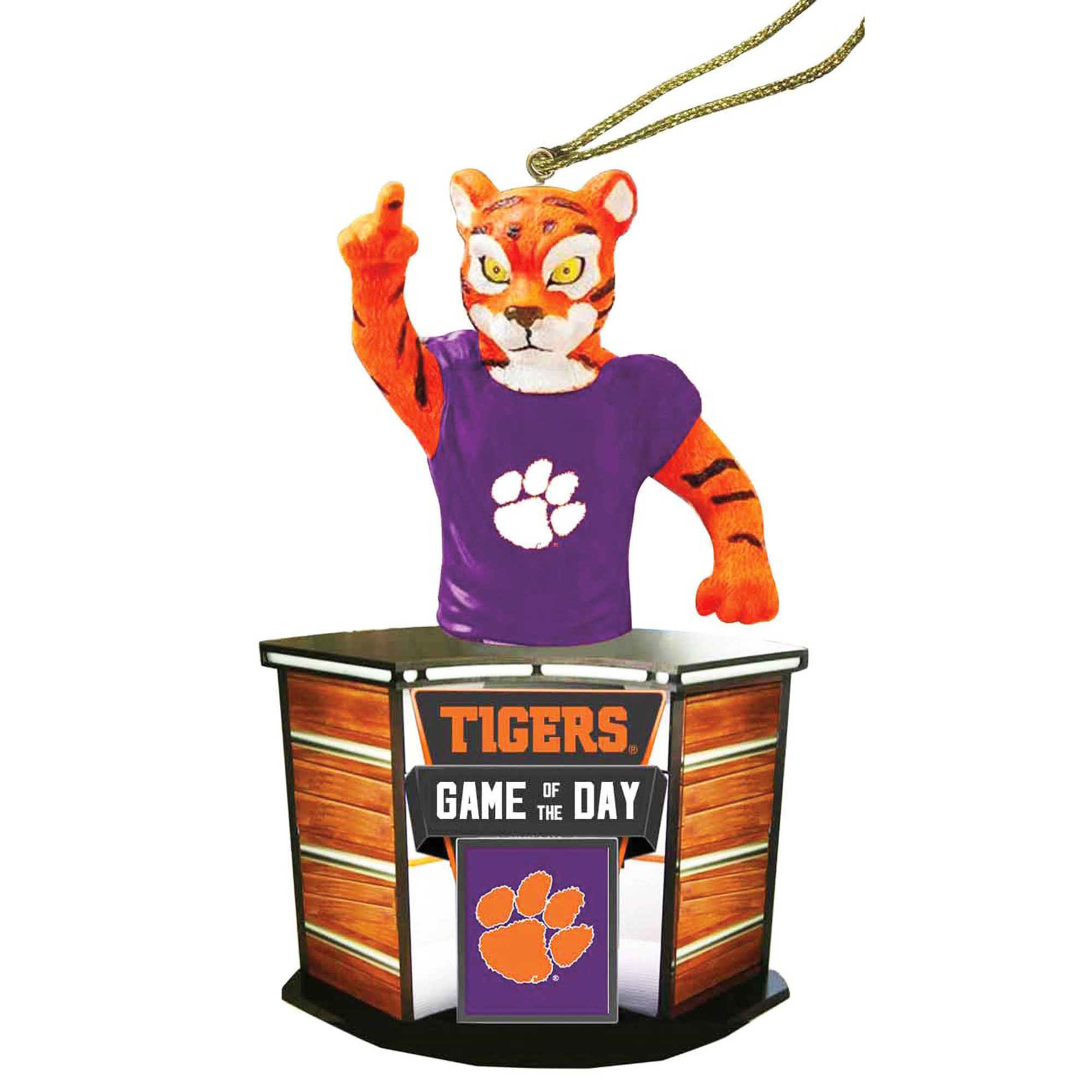 Clemson Tigers 4" Game of the Day Ornament