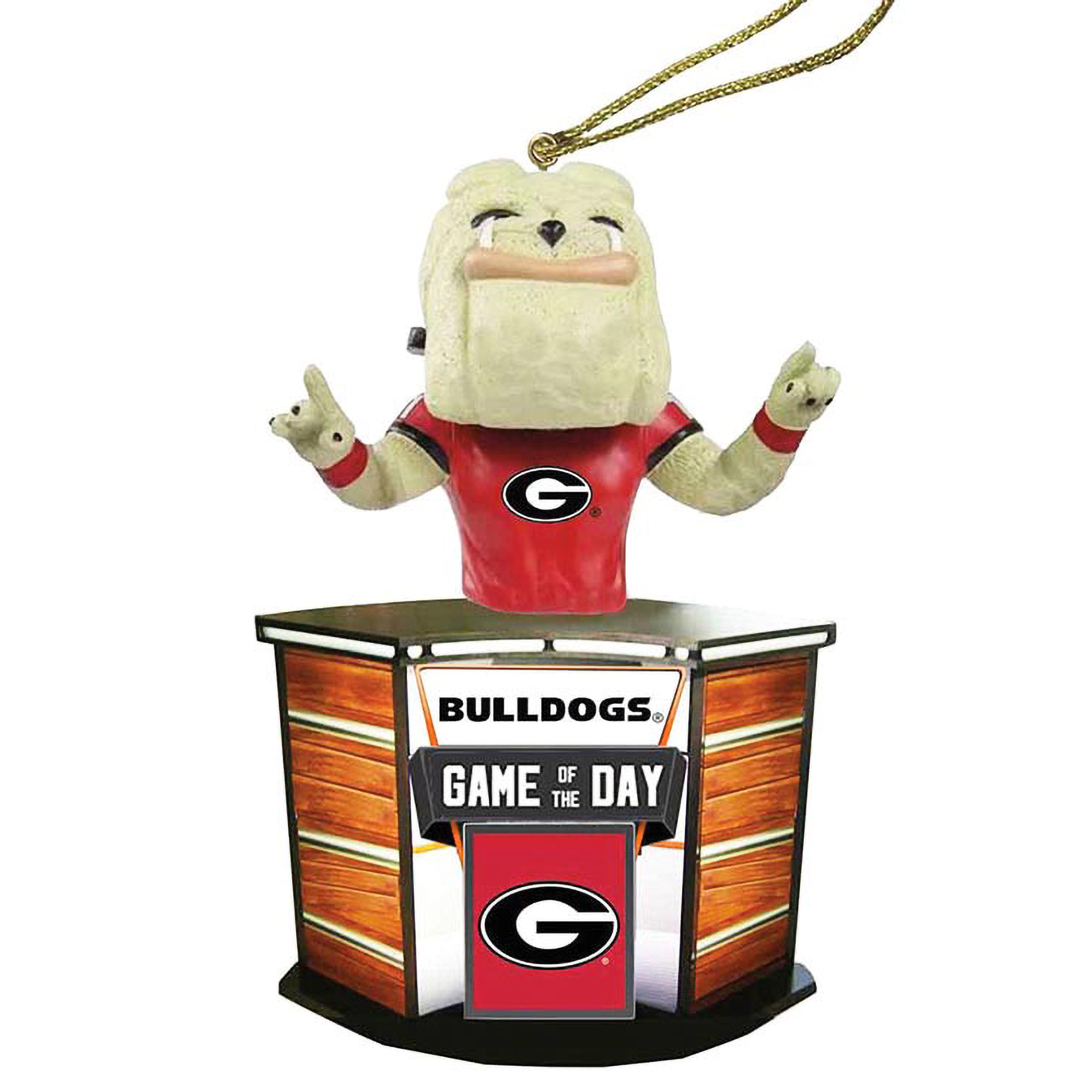 Georgia Bulldogs 4" Game of the Day Ornament