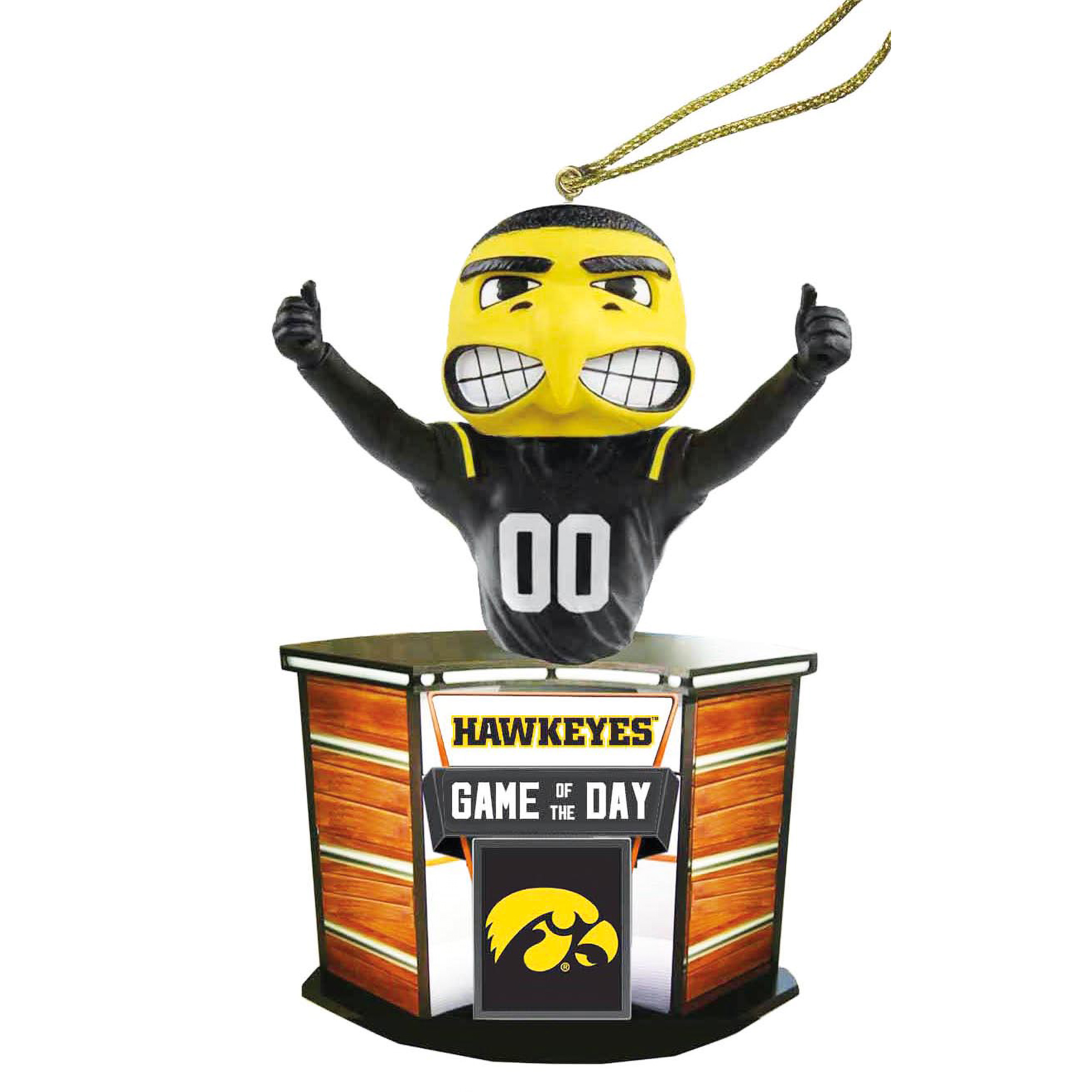 Iowa Hawkeyes 4" Game of the Day Ornament