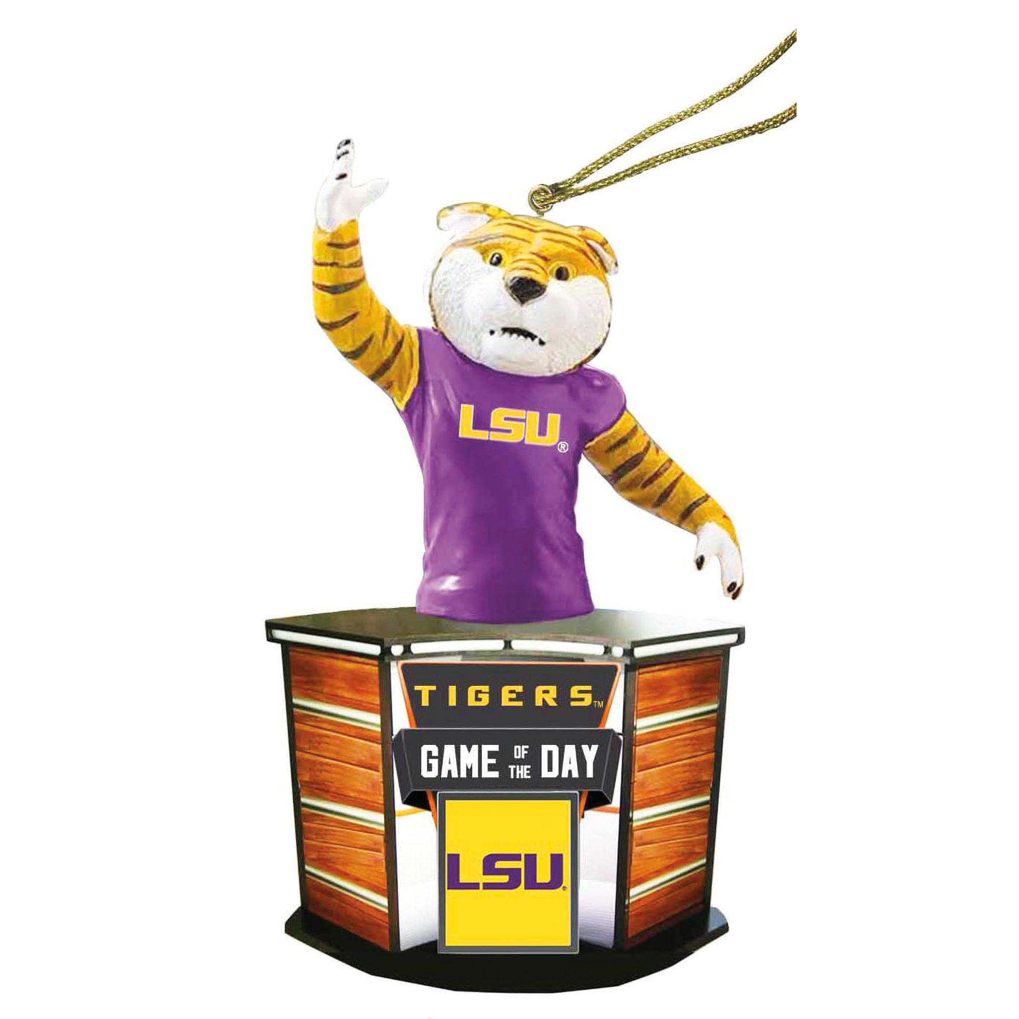LSU Tigers 4" Game of the Day Ornament