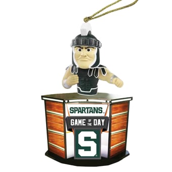 Michigan State Spartans 4" Game of the Day Ornament
