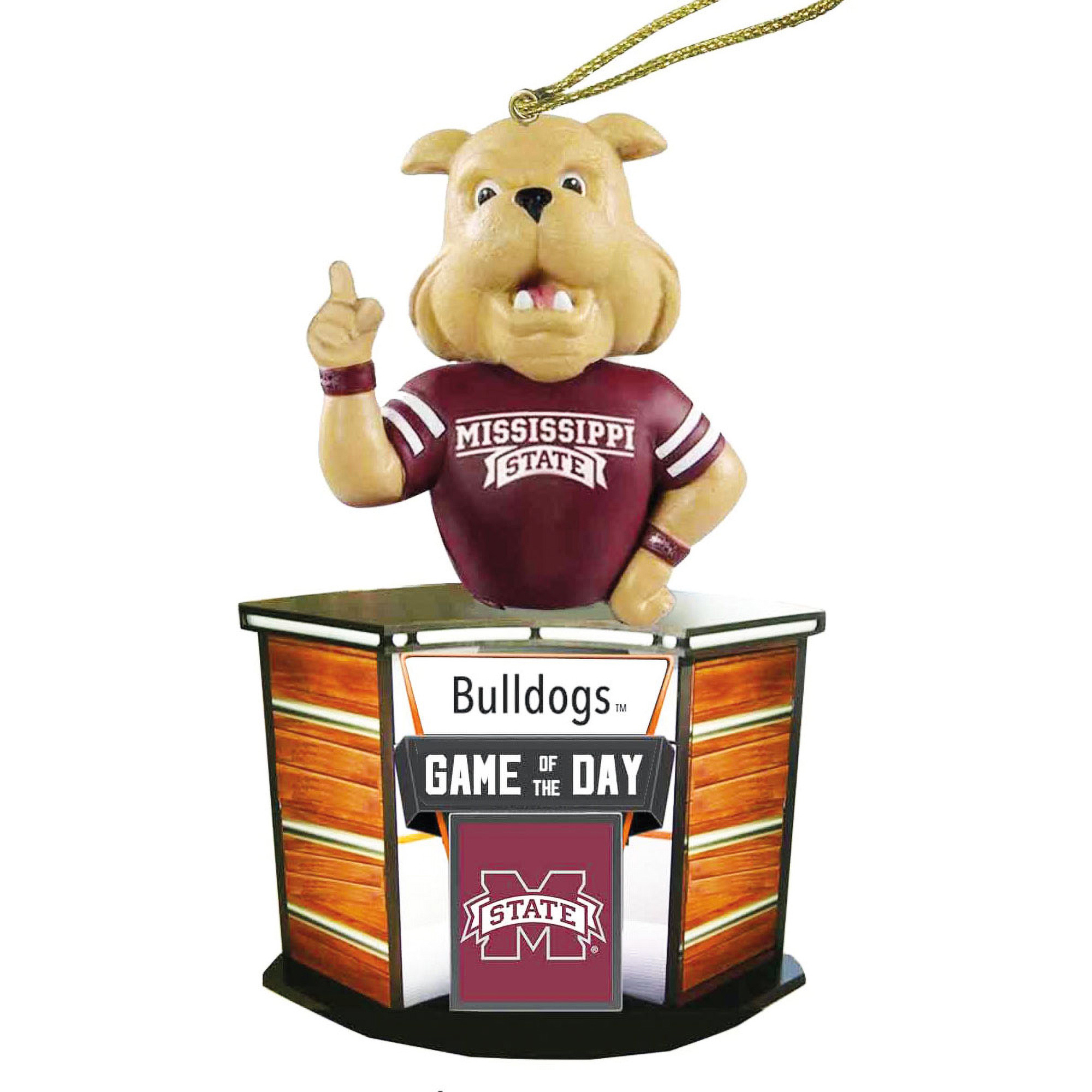 Mississippi State Bulldogs 4" Game of the Day Ornament