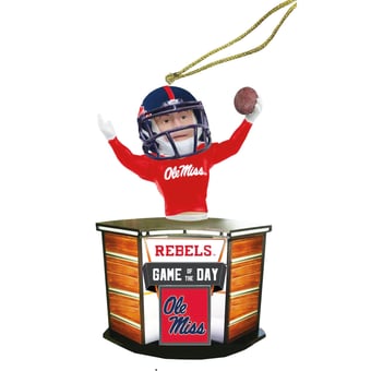 Ole Miss Rebels 4" Game of the Day Ornament