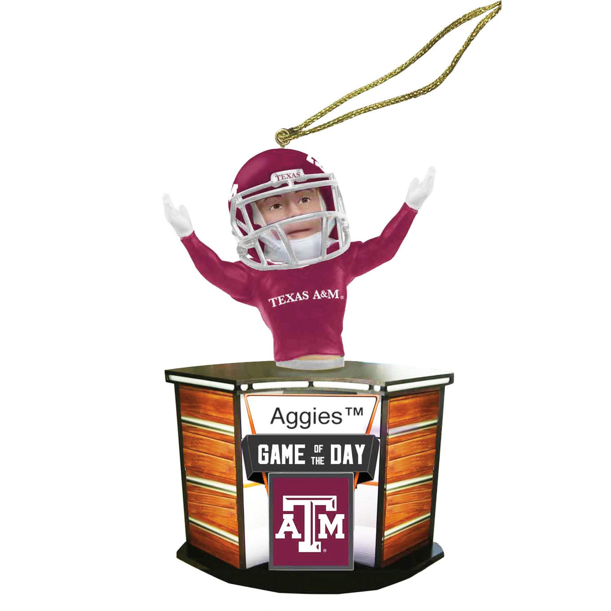 Texas A&M Aggies 4" Game of the Day Ornament