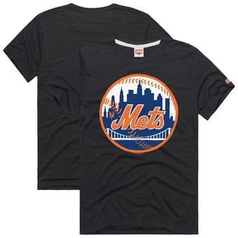 Men's Homage  Charcoal New York Mets Hyper Local Refresh T-Shirt