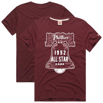 Men's Homage  Wine Philadelphia Phillies Hyper Local Refresh T-Shirt
