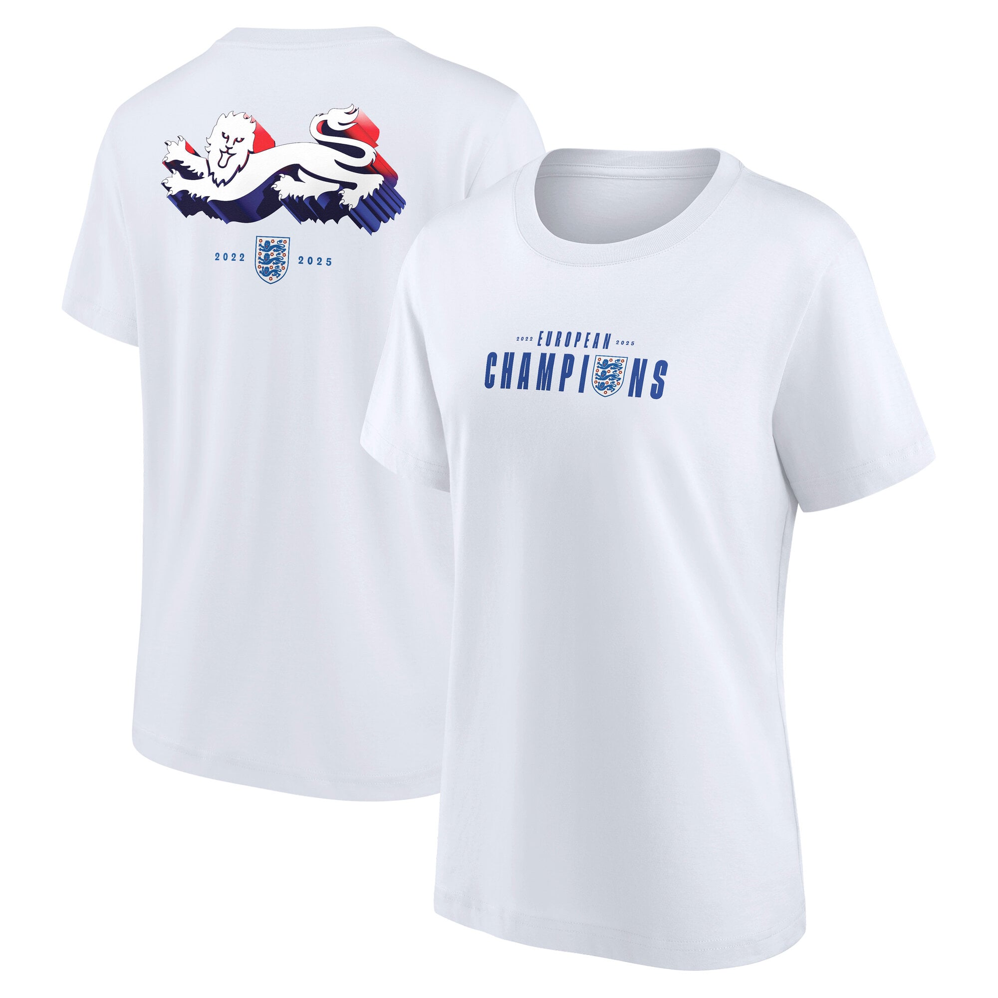 England Lionesses Winners T-Shirt - White - Womens