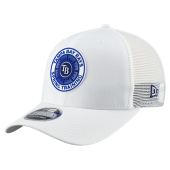 Men's New Era  White Tampa Bay Rays 2026 Spring Training Fan Pack 9SEVENTY Adjustable Trucker Hat
