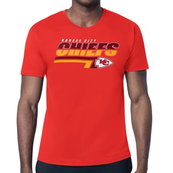 Men's Starter Red Kansas City Chiefs Logo Push Graphic T-Shirt