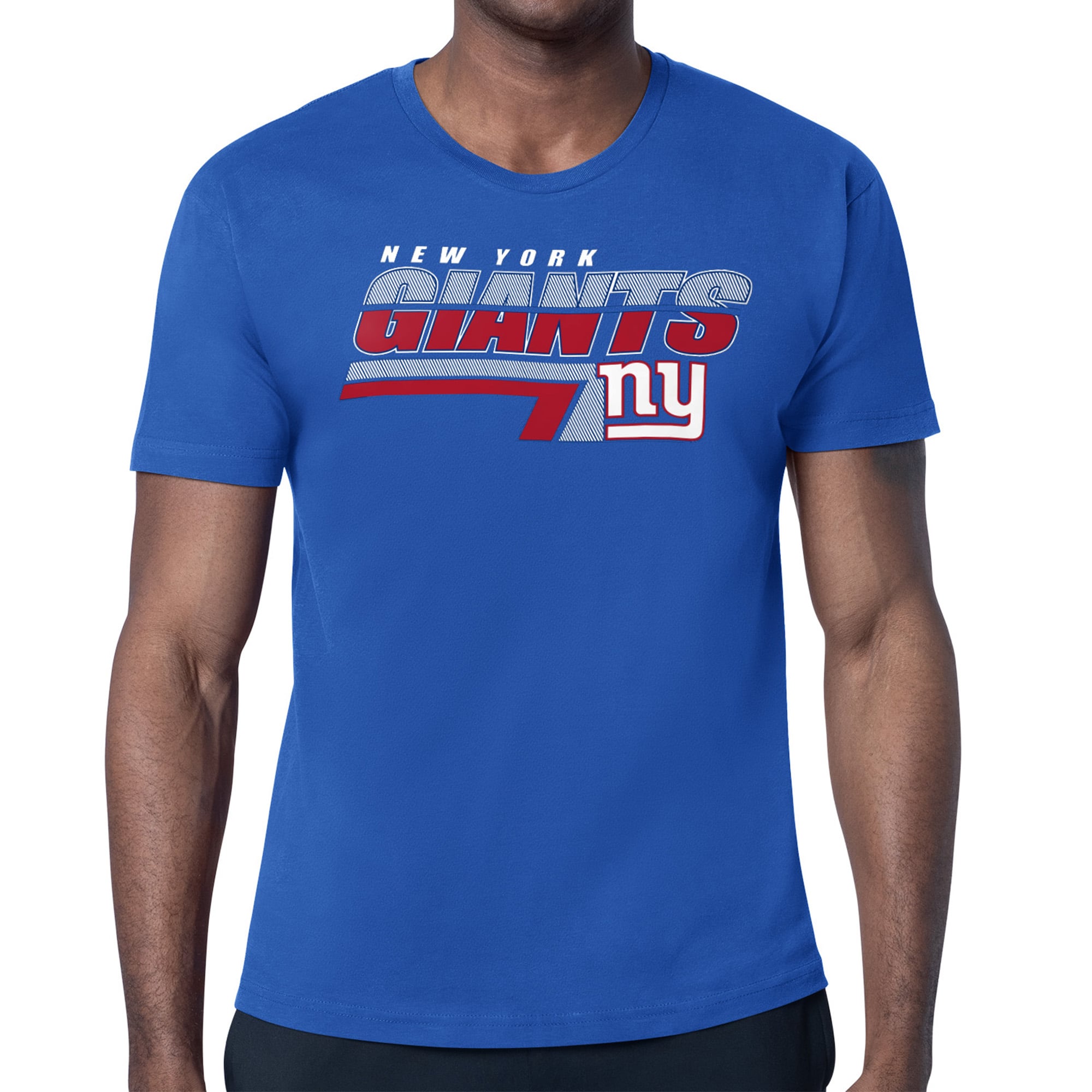 Men’s Starter Royal New York Giants Logo Push Graphic T-Shirt Men’s Starter Royal New York Giants Logo Push Graphic T-Shirt