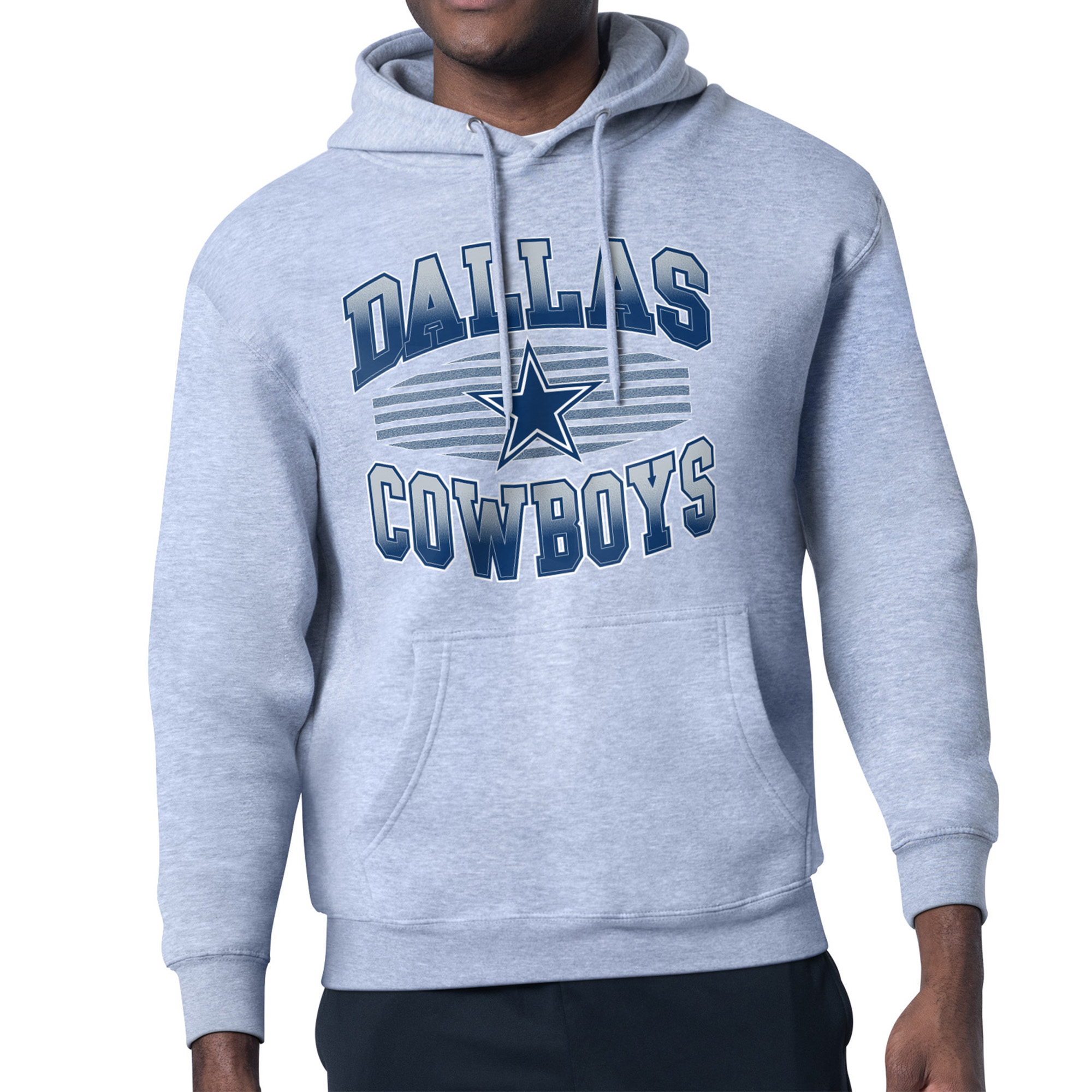 Men's Starter Gray Dallas Cowboys Team Grit Graphic Hoodie
