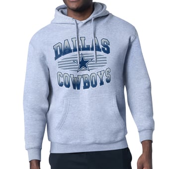 Men's Starter Gray Dallas Cowboys Team Grit Graphic Hoodie