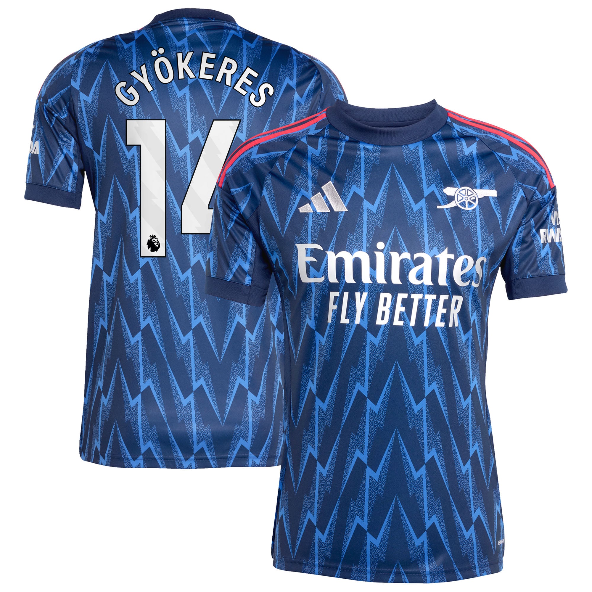 Maillot Extérieur Arsenal adidas 2025-26 avec flocage Gyökeres 14