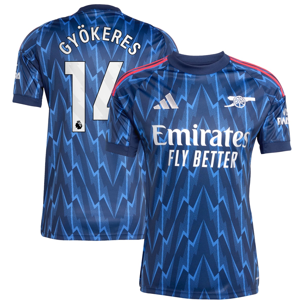 Maillot Extérieur Arsenal adidas 2025-26 avec flocage Gyökeres 14