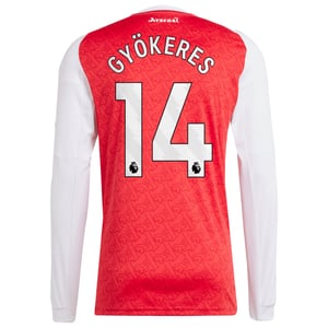 Maillot Domicile manches longues Arsenal adidas 2025-27 avec flocage Gyökeres 14, vue 4