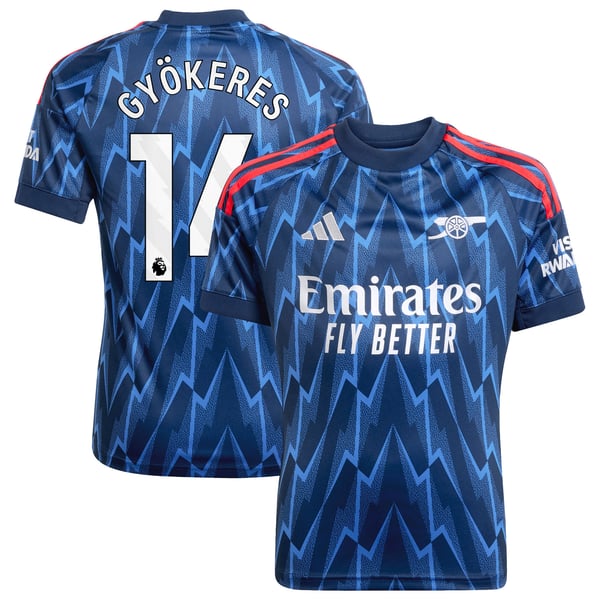 Maillot Extérieur Arsenal adidas 2025-26 - Enfant avec flocage Gyökeres 14