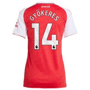 Maillot Domicile Arsenal adidas 2025-26 - Femme avec flocage Gyökeres 14, vue 4