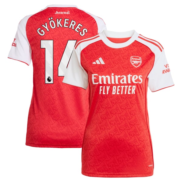 Maillot Domicile Arsenal adidas 2025-26 - Femme avec flocage Gyökeres 14
