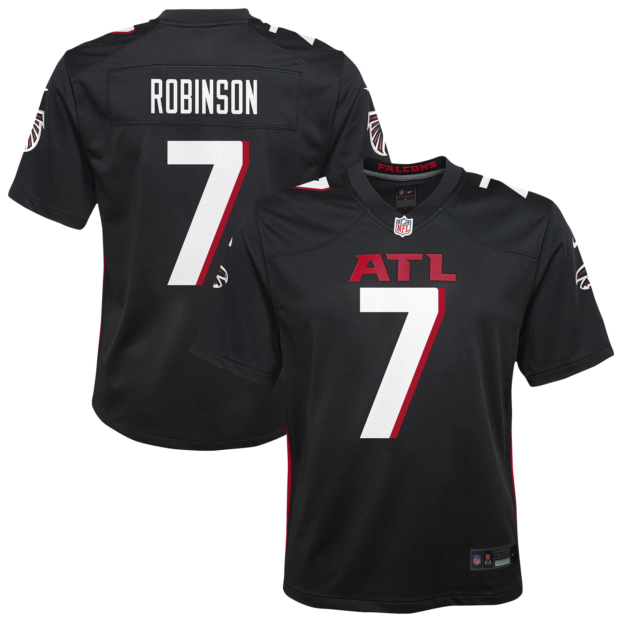 Camiseta Nike Game de la 1ª equipación del Atlanta Falcons - Bijan Robinson - Jóvenes