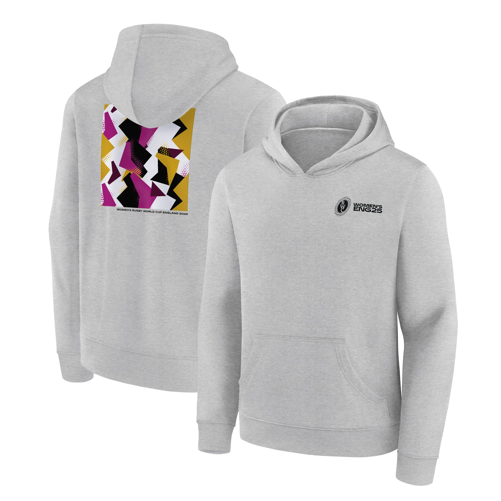 Felpa con cappuccio da donna Rugby World Cup 2025 Classics - Grigia - Junior