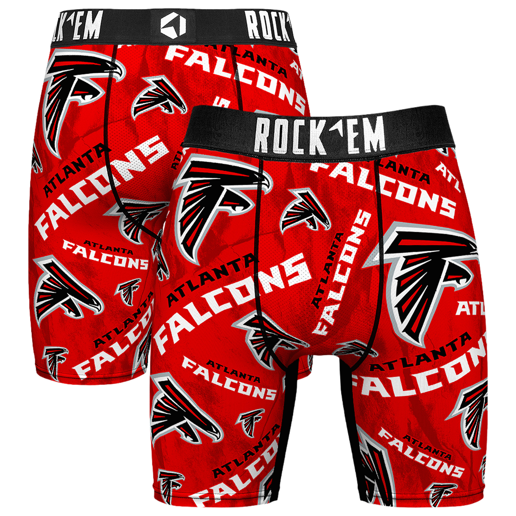 Men's Rock Em  Red Atlanta Falcons Logo Boxer Briefs