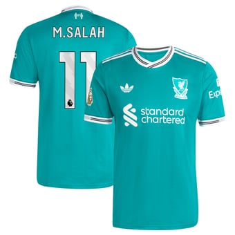 Men's adidas Mohamed Salah Green Liverpool 2025/26 Third Authentic Player Jersey