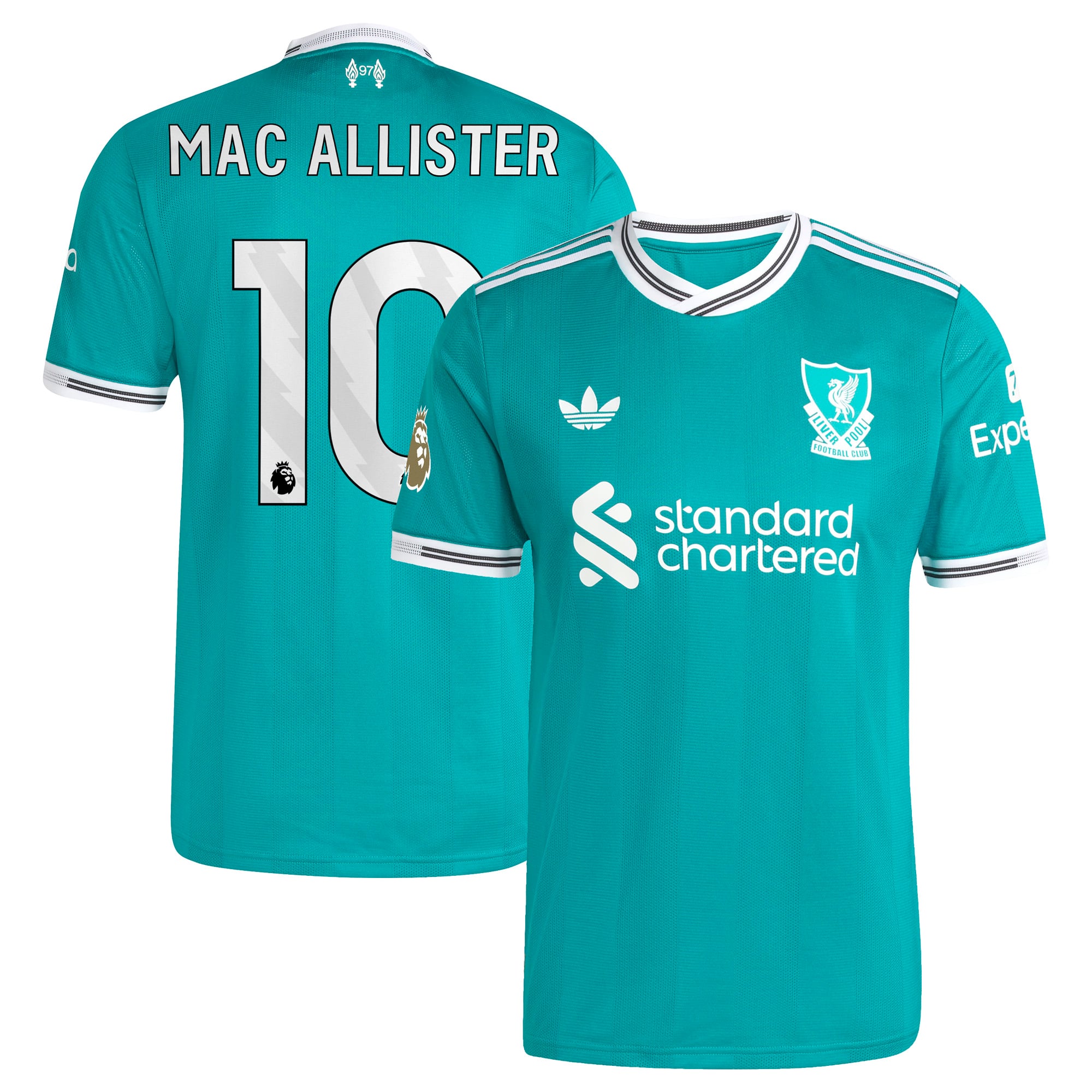 Men's adidas Alexis Mac Allister Green Liverpool 2025/26 Third Authentic Player Jersey