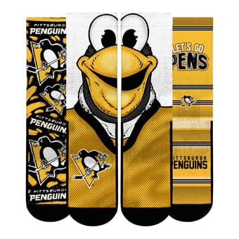 Unisex Rock Em  Black Pittsburgh Penguins Fan Favorites Three-Pack Crew Socks Set