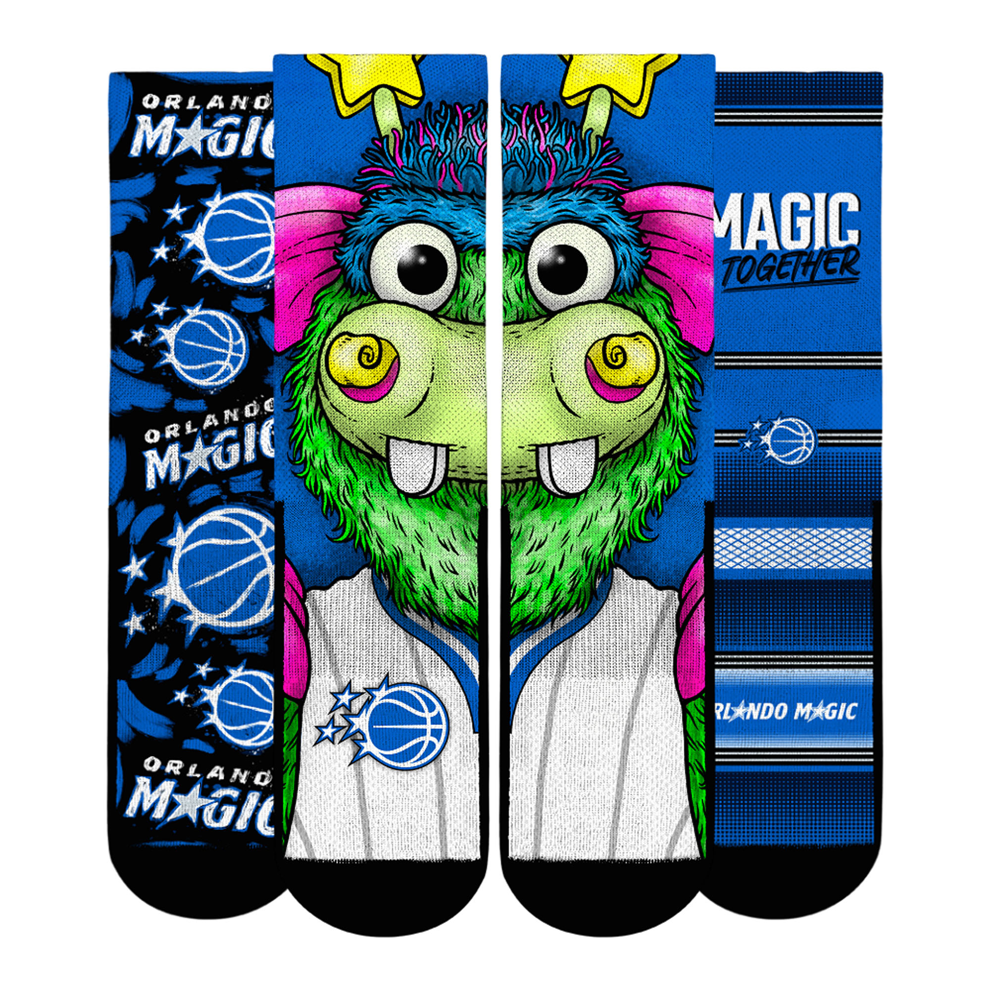 Unisex Rock Em Blue Orlando Magic Fan Favorites Three-Pack Crew Socks Set