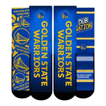 Unisex Rock Em  Yellow Golden State Warriors Fan Favorites Three-Pack Crew Socks Set